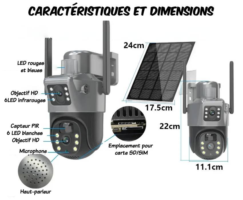 Camera de surveillance solaire SolarGuard