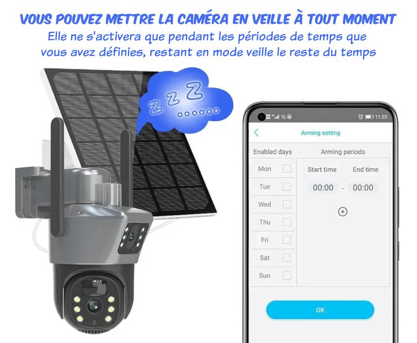 Camera de surveillance solaire SolarGuard