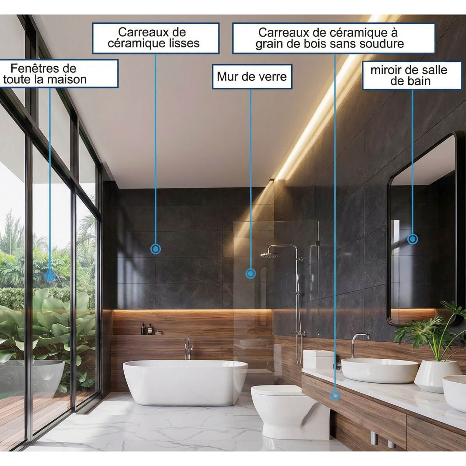 Robot lave-vitres avec pulvérisation d’eau ultrasonique pour un nettoyage optimal