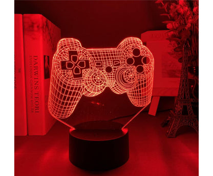 Lampe Gaming VORMOR Forme Manette de Jeux 7 Couleurs 3D