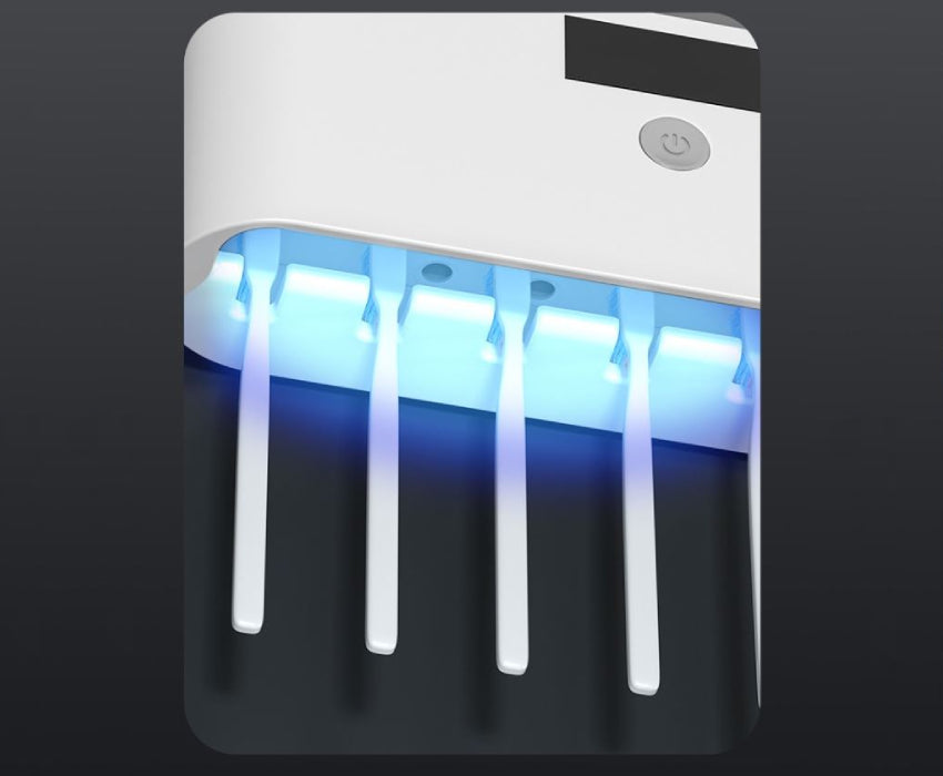 Porte-brosse à dents UV avec distributeur de dentifrice UVBrushPro