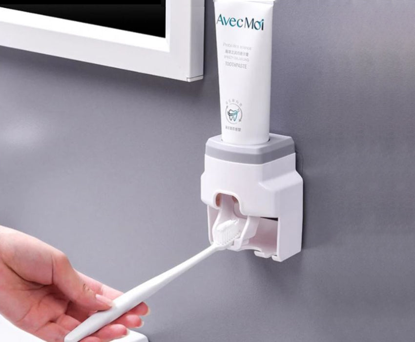 Distributeur de dentifrice automatique et support brosse à dents 2 en 1  CleanTech – Smart Color Life